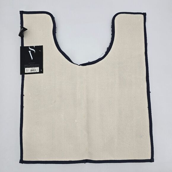 Simply Vera VeraWang Navy Blue Shaggy Bath Mat Rug Set The Premium Luxury 2pc - Picture 6 of 6